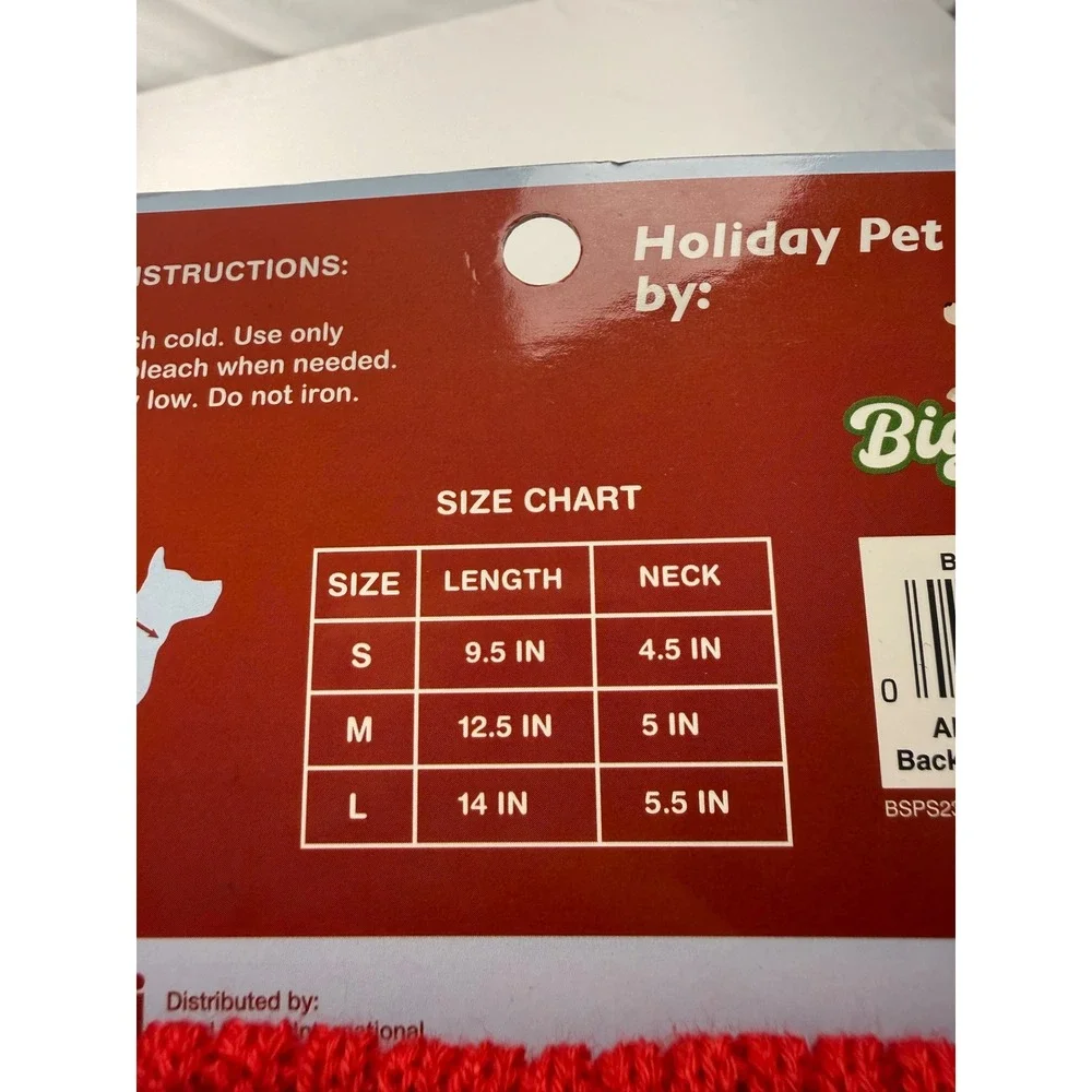 Big Stretch Medium Holiday Pet Sweater Christmas Elf Dog Knit NWT